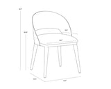 Dezirae Leather Upholstered Armless Dining Chair