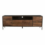 76 Inch Entertainment Unit Brown Modern