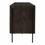 76 Inch Entertainment Unit Brown Modern