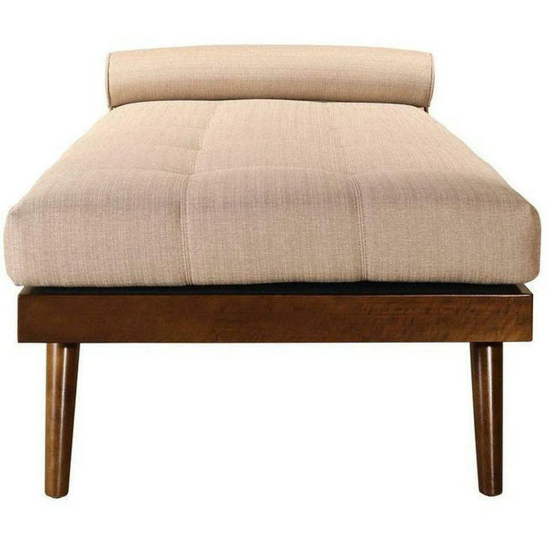 76" Stain Resistant Lounge Chaise Indoor Seating Wood Frame Chaises LOOMLAN By Moe's Home