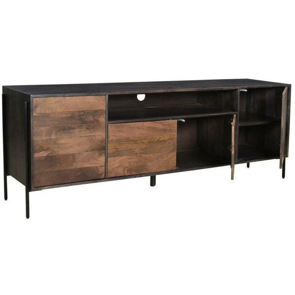 76 Inch Entertainment Unit Brown Modern - LOOMLAN - Moe's Home - TV Stands & Media Centers