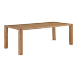 76" Solid Wood Natural Rectangular Post Dining Table - LOOMLAN - Moe's Home - Dining Tables