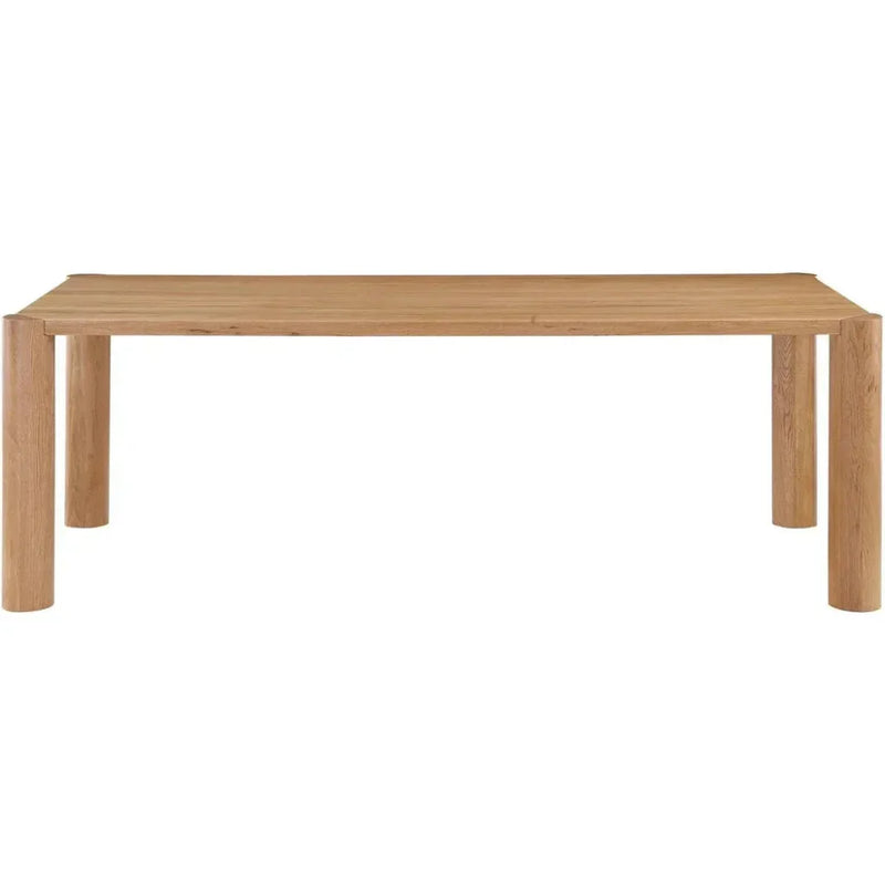 76" Solid Wood Natural Rectangular Post Dining Table - LOOMLAN - Moe's Home - Dining Tables