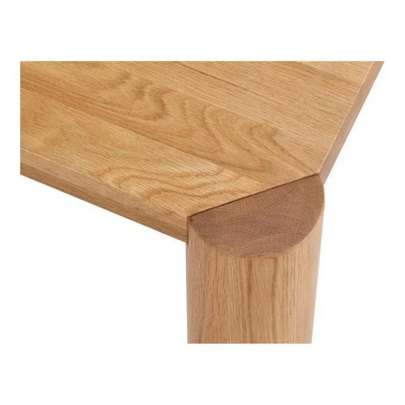 76" Solid Wood Natural Rectangular Post Dining Table - LOOMLAN - Moe's Home - Dining Tables