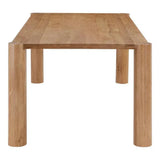 76" Solid Wood Natural Rectangular Post Dining Table - LOOMLAN - Moe's Home - Dining Tables