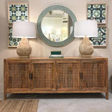 76" Wood Credenza Front Doors - LOOMLAN - Bassett Mirror - Sideboards
