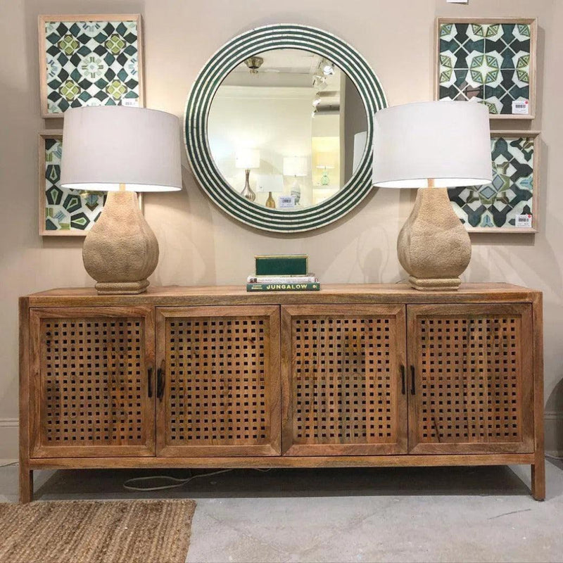 76" Wood Credenza Front Doors - LOOMLAN - Bassett Mirror - Sideboards