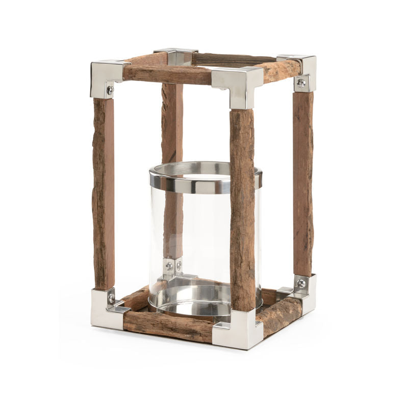 Modern Rustic Hurricane Candleholder