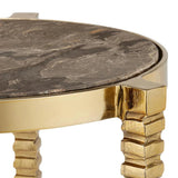 Corrado Cappuccino Marble Accent Table