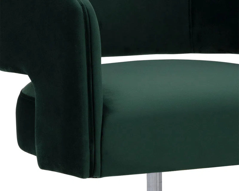 Claren Fabric Upholstered Office Armchair