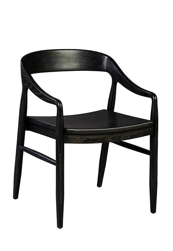 Townsend Wooden Black Arm Chair