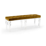 Greta Acrylic Made Bedroom Bench-Bedroom Benches-Wildwood-Gold-LOOMLAN