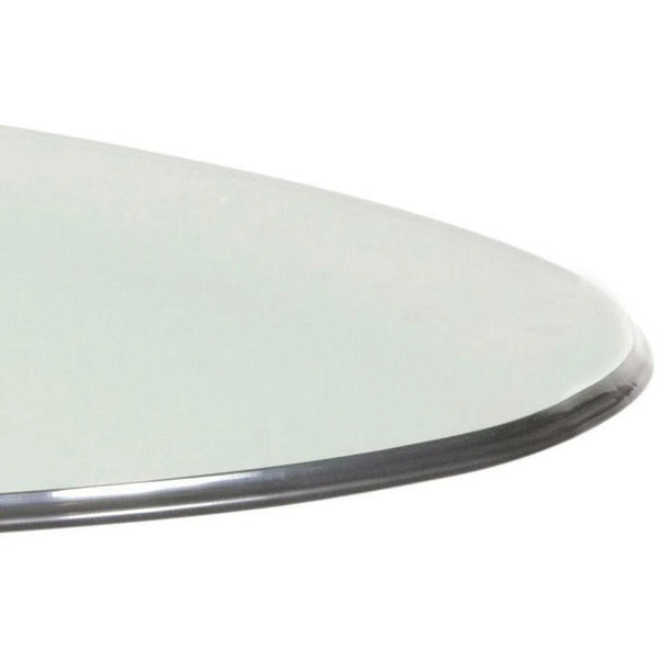 78" Dining Table Oval Clear Glass Top (Top only) Dining Tables LOOMLAN By Bassett Mirror