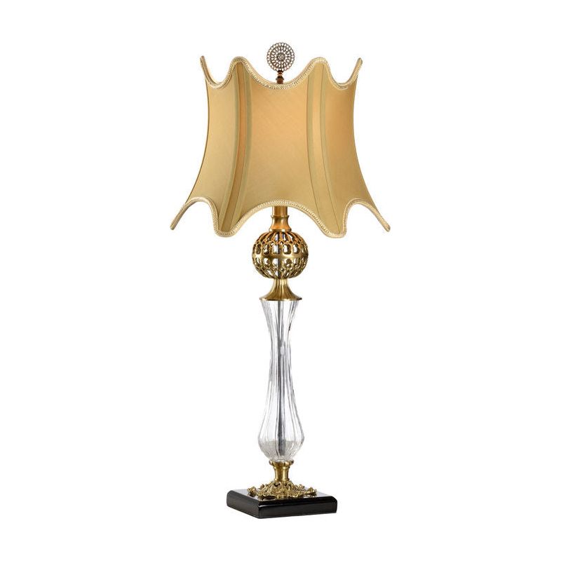 Daines Accent Brass And Glass Design Table Lamp