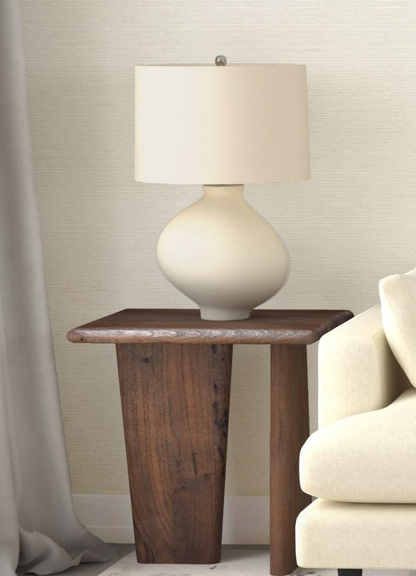 Lasso Wood Brown Square End Table