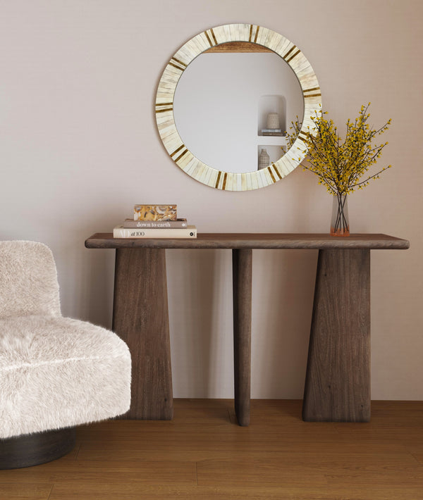 Lasso Wood Brown Rectangular Console Table