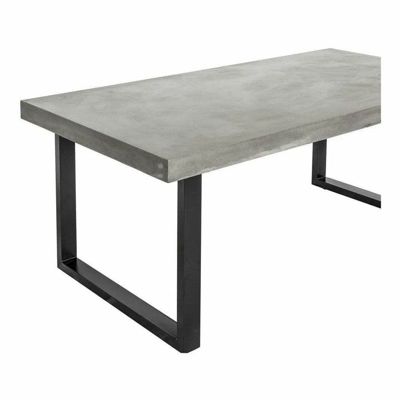 79 Inch Outdoor Dining Table Large Grey Contemporary Outdoor Dining Tables LOOMLAN By Moe's Home