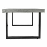 79 Inch Outdoor Dining Table Large Grey Contemporary Outdoor Dining Tables LOOMLAN By Moe's Home