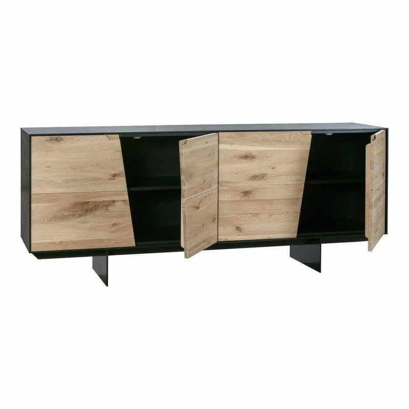 79 Inch Sideboard Natural Contemporary Sideboards LOOMLAN By Moe's Home