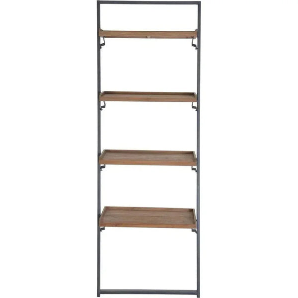 79" Reclaimed Teak Rectangle Wall Rack Mix & Match-Etageres-LH Imports-LOOMLAN