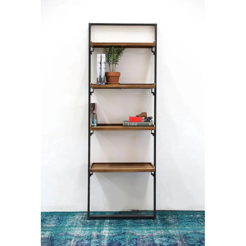 79" Reclaimed Teak Rectangle Wall Rack Mix & Match-Wall Shelves & Ledgers-LH Imports-LOOMLAN