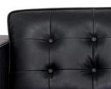 Donnie Leather Upholstered Classic Sofa