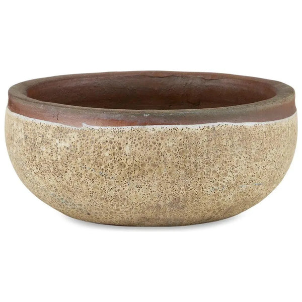 7.5 in. Lyra Ceramic Brown Planter