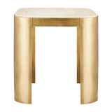 Sev Travertine Accent Table