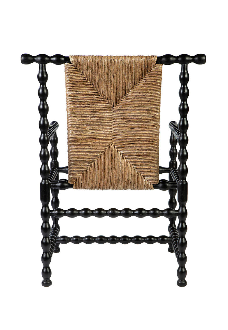 Wichita Handwoven Rush Upholstered Occasional Chair