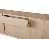 Arezza Sideboard Solid Oak Wood With Adjustable Shelving