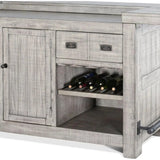 80" Grey Basement Bar Counter Server