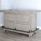 80" Grey Basement Bar Counter Server