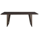 80" Rectangular Dark Brown Sheesham Solid Wood Dining Table Dining Tables LOOMLAN By Moe's Home