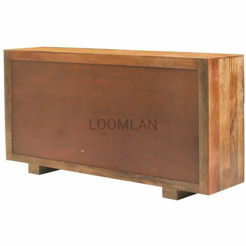 80" Rustic Farmhouse Reclaimed Wood Credenza Sideboard Buffet Sideboards LOOMLAN By LOOMLAN