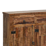 80" Sustainable Furniture Reclaimed Wood Sideboard with Drawers Sideboards LOOMLAN By LOOMLAN