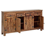 80 in Reclaimed Wood Sideboard with Drawers