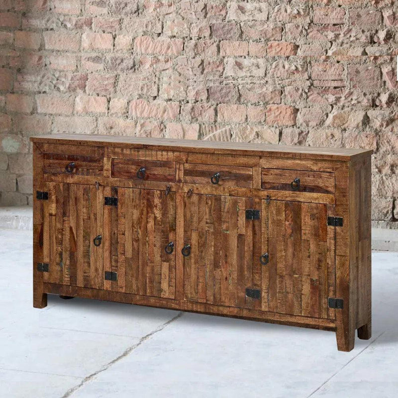 80 in Reclaimed Wood Sideboard with Drawers