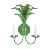 Royal Palm Design Wall Sconce-Wall Sconces-Wildwood-Green-LOOMLAN