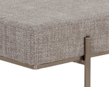 Davian Fabric Upholstered Modern Backless Bench