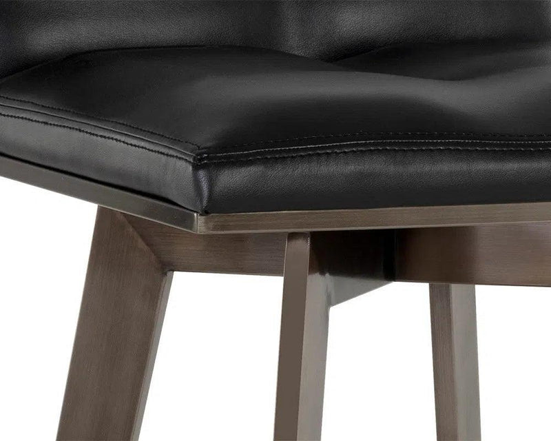 Arizona Leather Upholstered Swivel Counter Stool