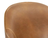 Bretta Leather Upholstered Swivel Armless Dining Chair