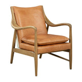 Hyde Village Leather Upholstered Armchair