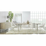 82-100" Rectangle Extendable Dining Table Natural Gray Acacia Dining Tables LOOMLAN By Essentials For Living