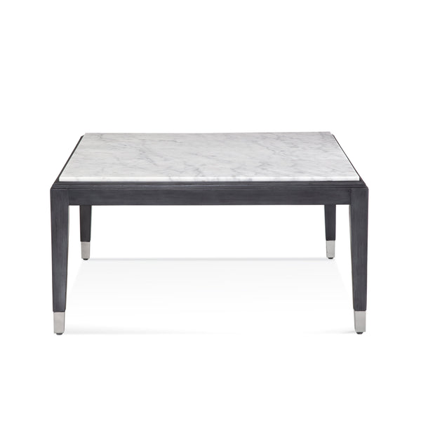 North Bend Wood and Marble Black Cocktail Table