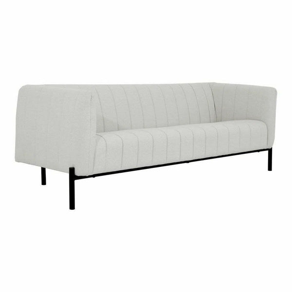82.7 Inch Sofa Light Grey Contemporary Sofas & Loveseats LOOMLAN By Moe's Home