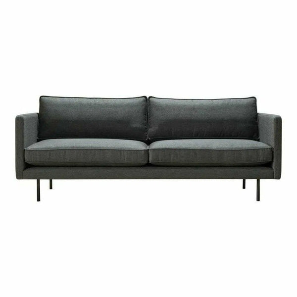 83 Inch Sofa Anthracite Grey Mid-Century Modern Sofas & Loveseats LOOMLAN By Moe's Home