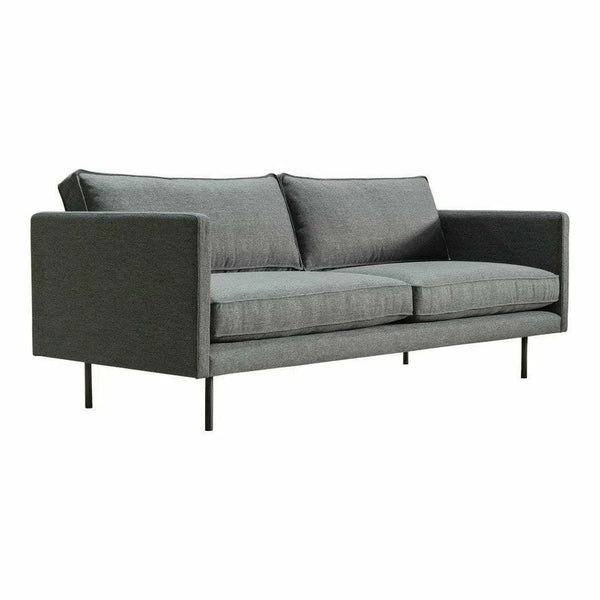 83 Inch Sofa Anthracite Grey Mid-Century Modern Sofas & Loveseats LOOMLAN By Moe's Home