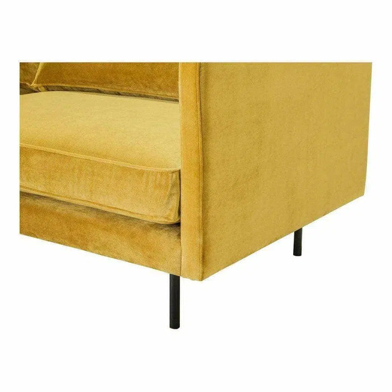 83 Inch Sofa Mustard Yellow Mid-Century