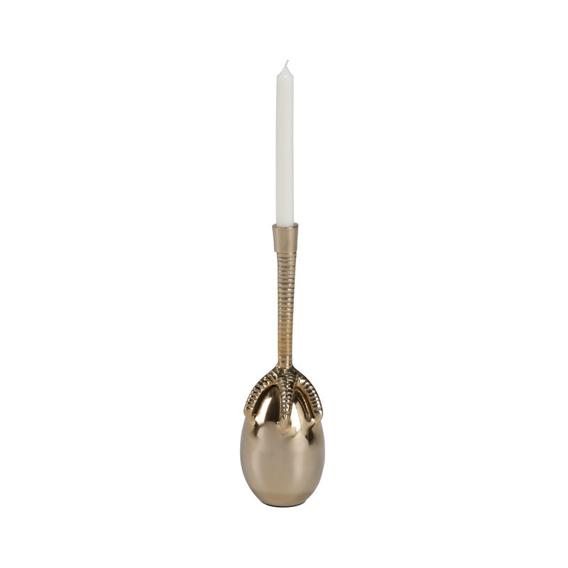 Talon Nickel-Plated Brass Made Candleholder