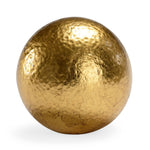 Hammered Gold Ball Warm Glow Sculpture